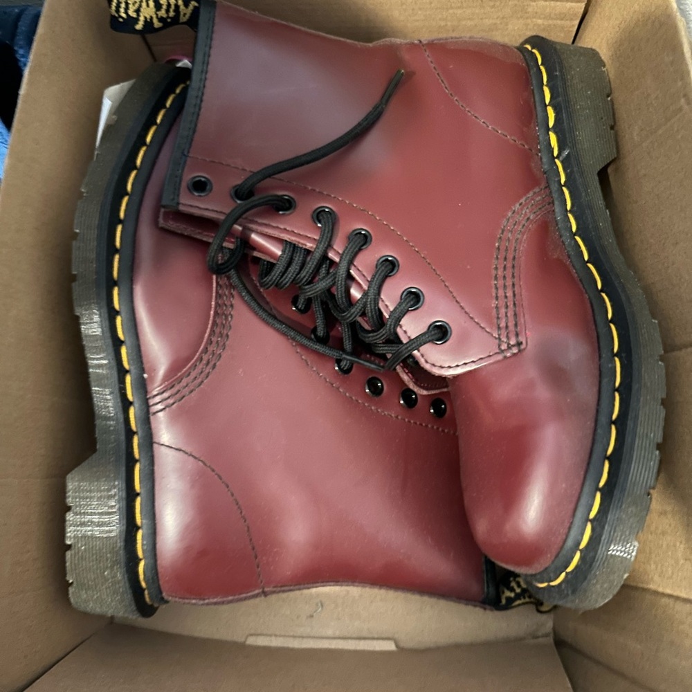 Dr. Martens Cherry Red 1460 Boots